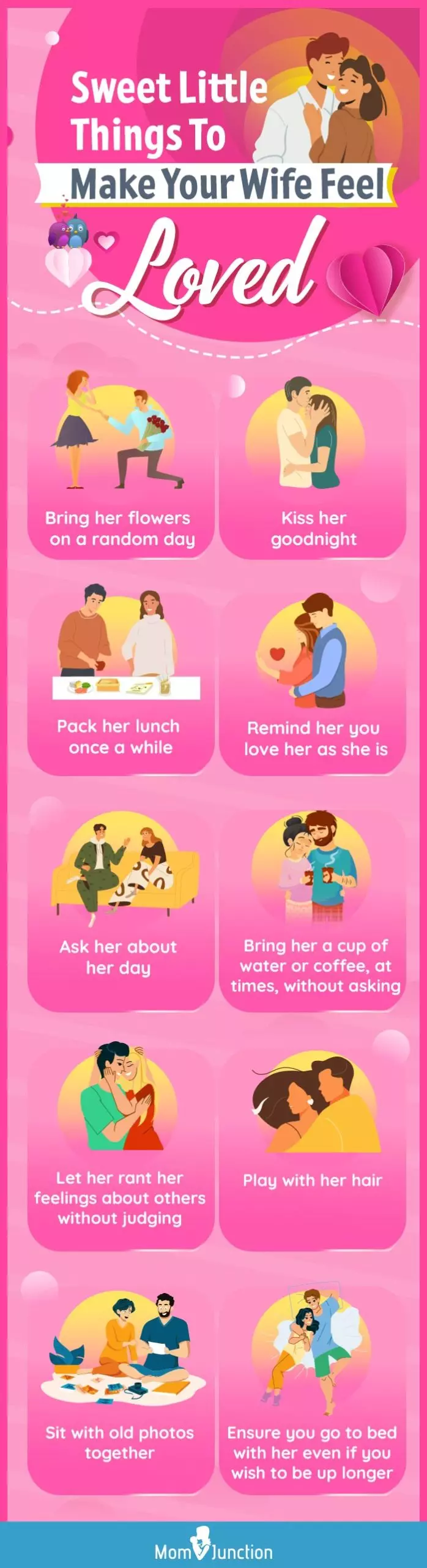 things to make your wife feel loved (infographic)