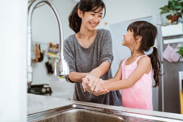 Teach your kids to wash before meals