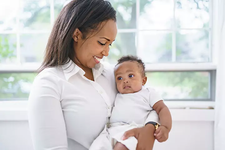 The baby understands that parents indicate warmth and security