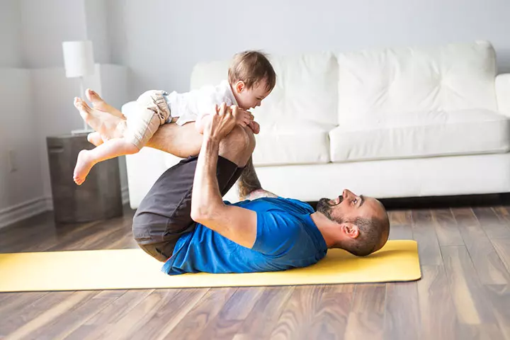 The floor is perfect for safely interacting with your baby