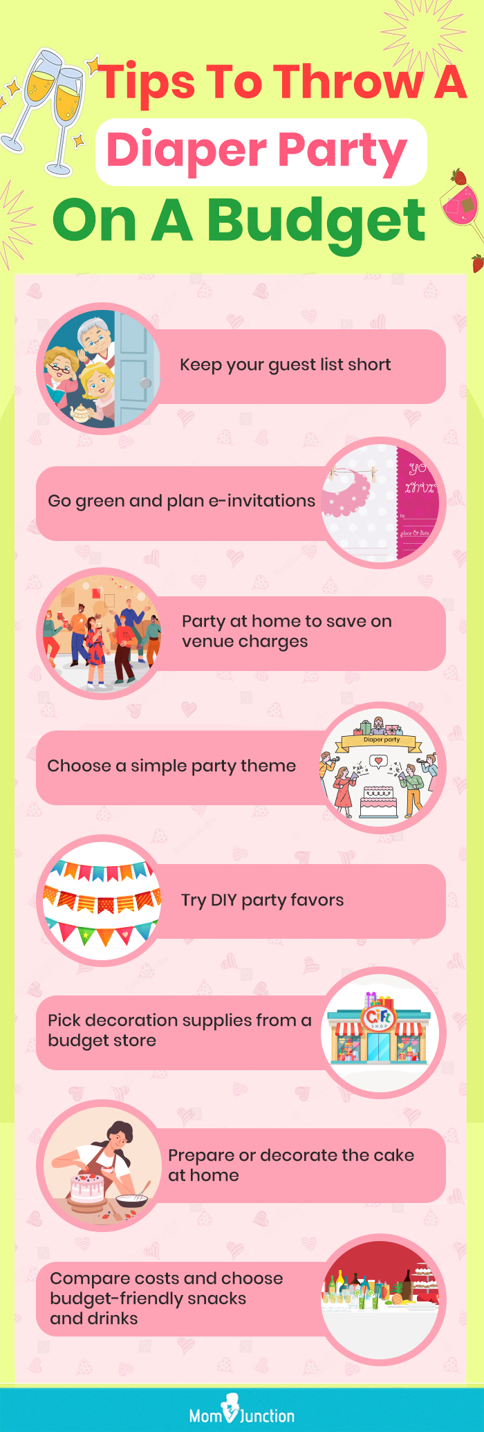 tips to throw a diaper party on a budget (infographic)
