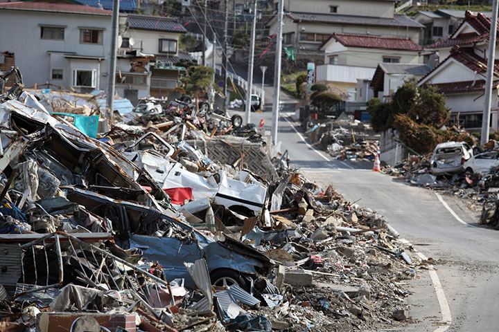 " Tsunami that hit Japan in 2011 killed over 18,000 individuals. "
