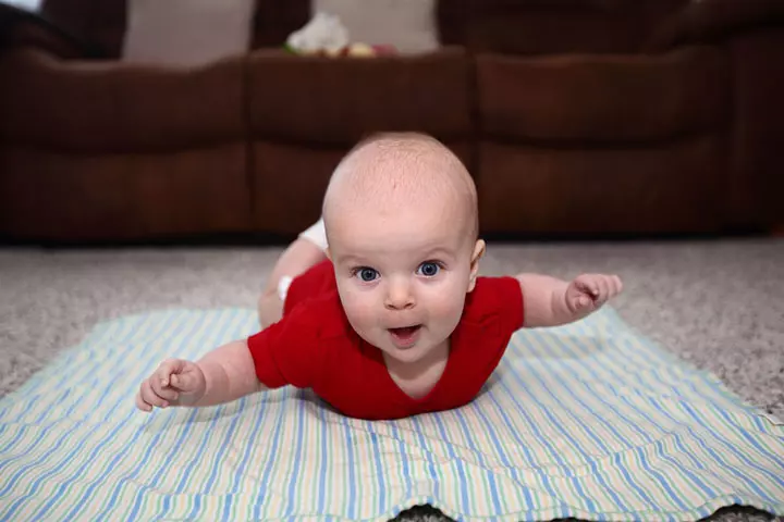 Tummy time helps develop strong muscles