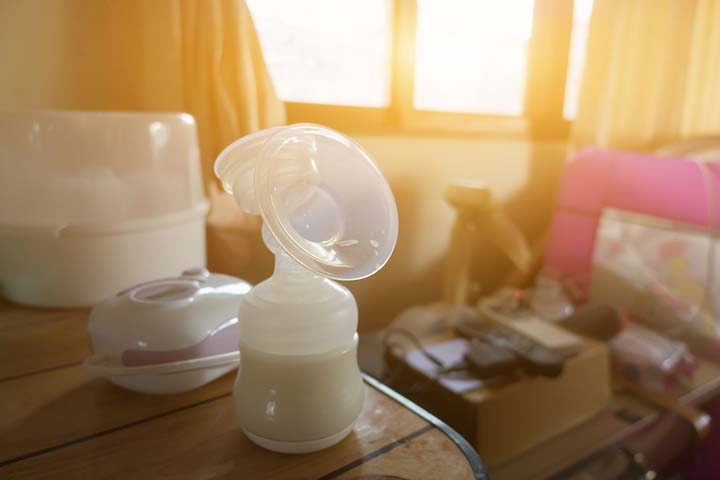 Use breast pump to empty breast after feeding