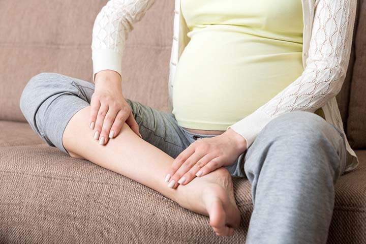 Using prednisone when pregnant may cause swollen feet and ankles