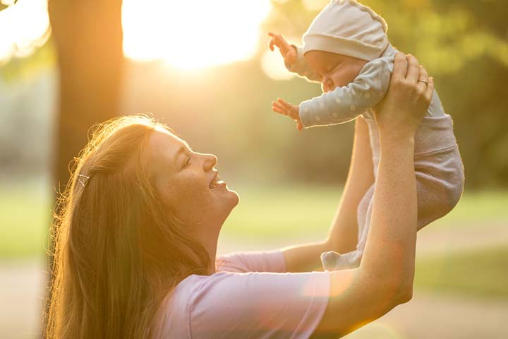 Vitamin D3 is produced when the baby is exposed to sunlight.