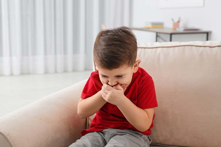 Vomiting in children is a symptom of salmonella infection in children
