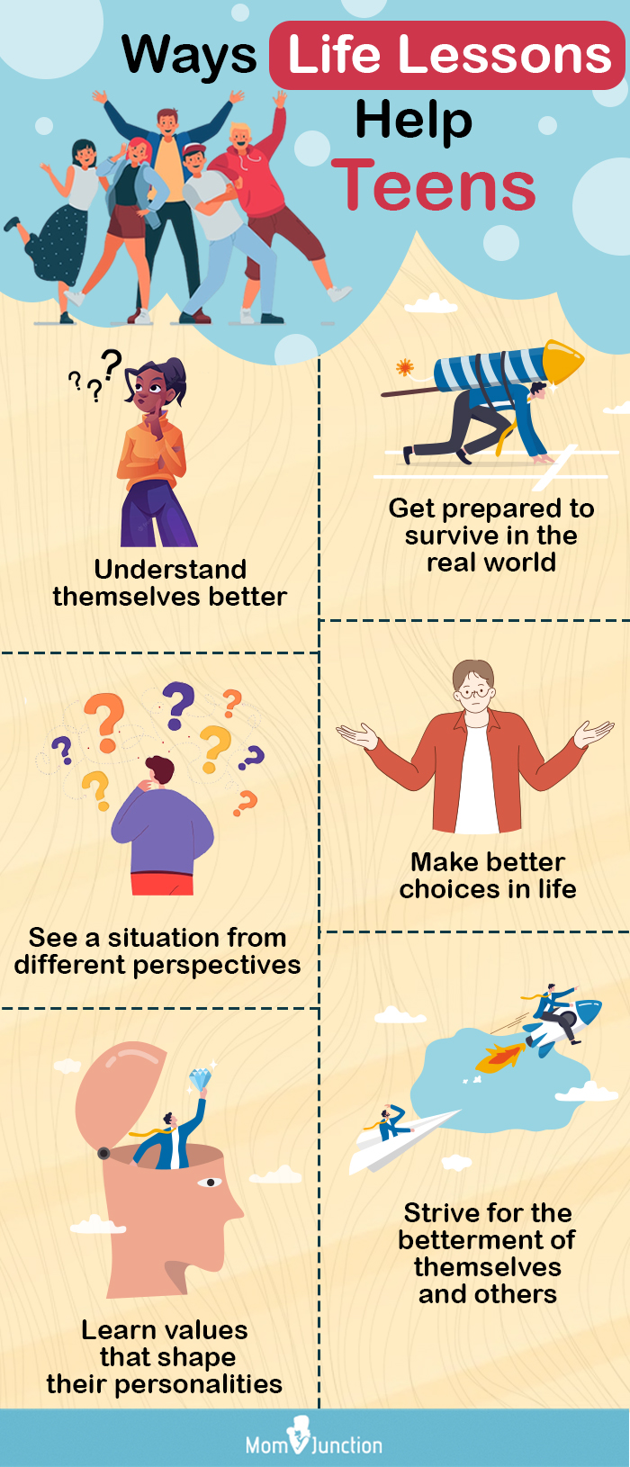 ways life lessons help teens (infographic)