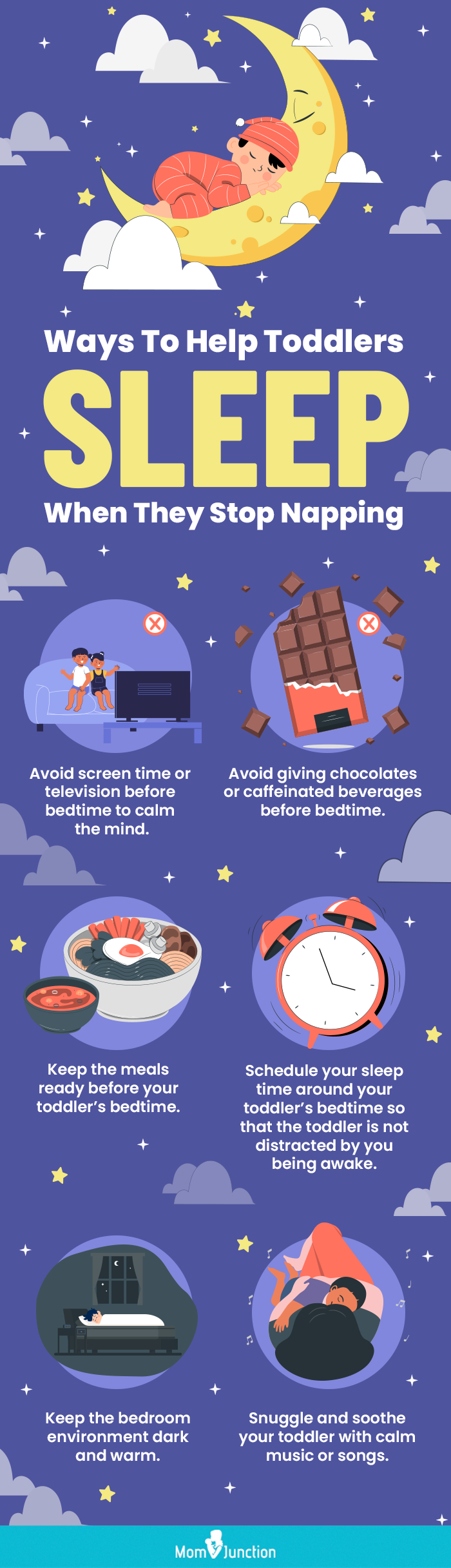 ways to help toddlers sleep when they stop napping [infographic]
