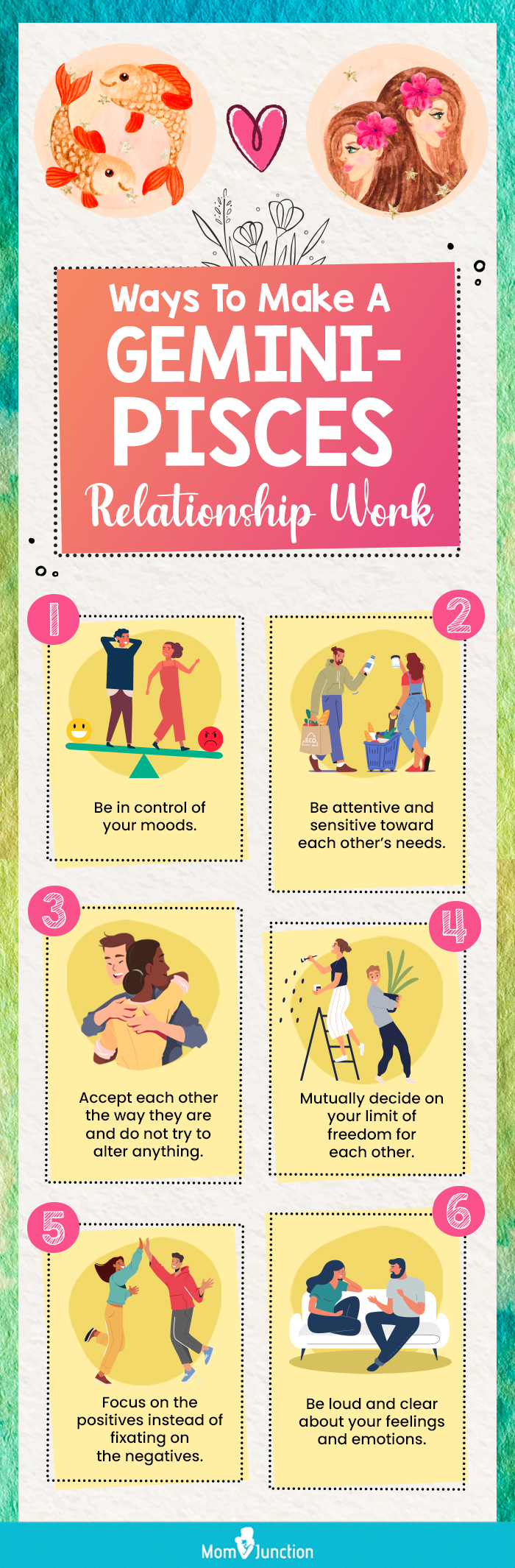 ways to make a gemini pisces relationship work [infographic]