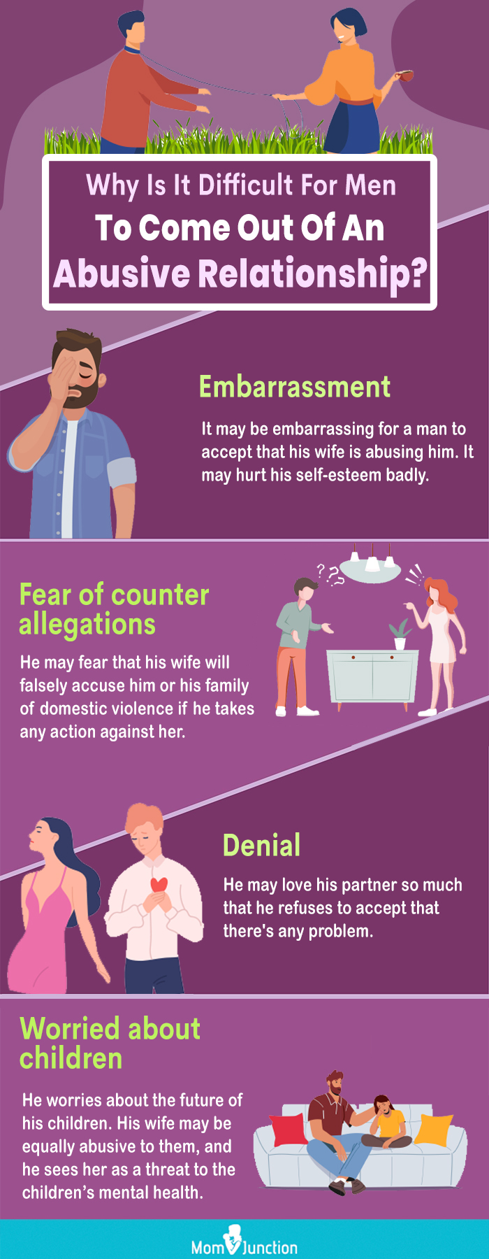 why is it difficult for men to come out of an abusive relationship (infographic)