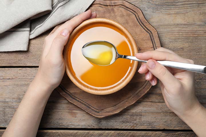 You can include about two to three teaspoons of ghee during pregnancy 
