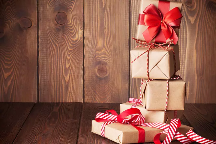 You can pile all gifts together for everyone