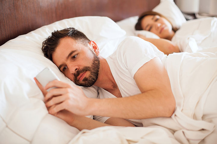 You find your spouse using the phone all day and night