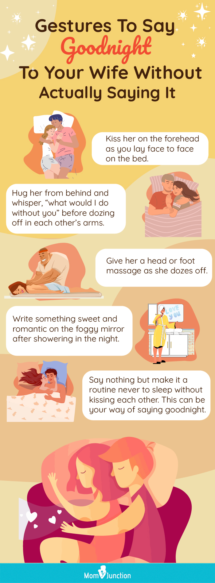 guestures to say goodnight without actuall saying it [infographic]