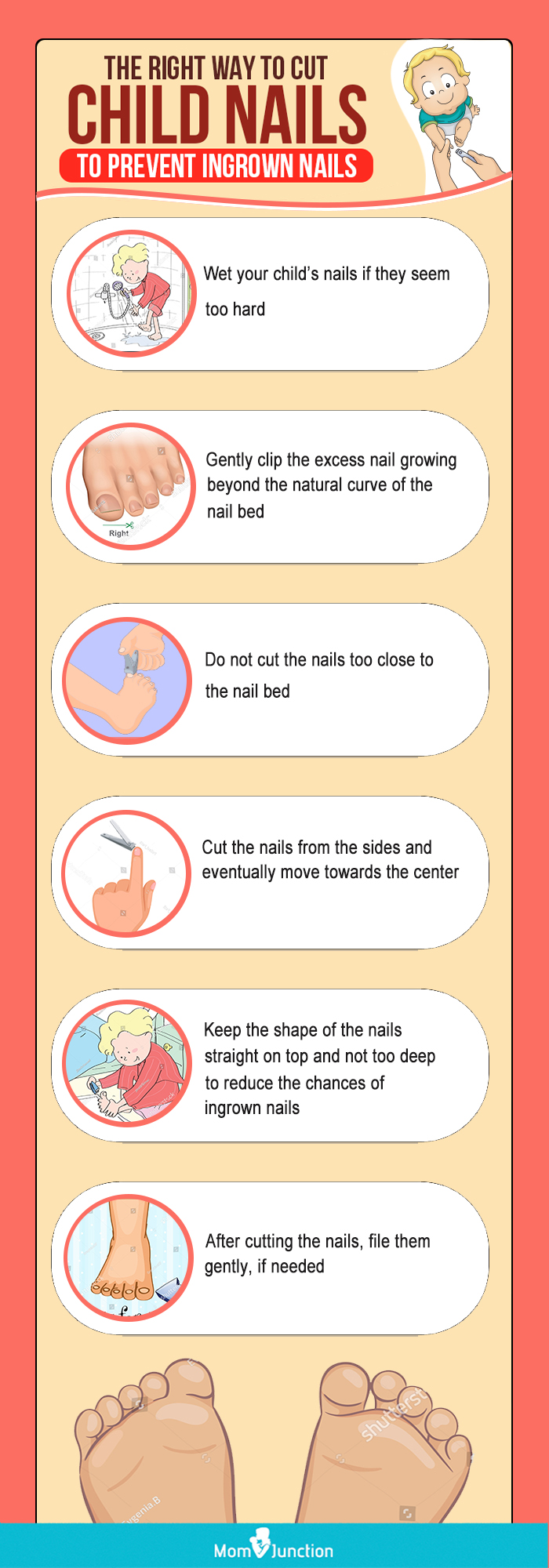 guide to cutting a childs nails [infographic]