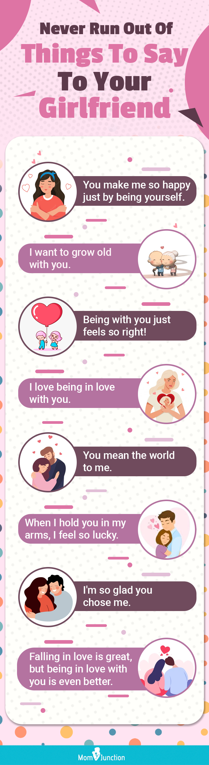 never run out of things to say to your gf [infographic]