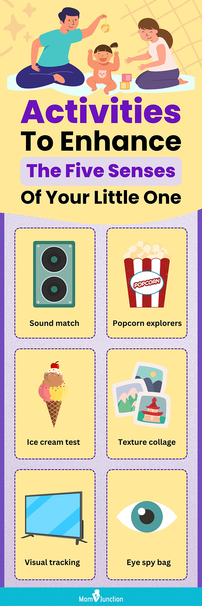 activities to enhance the five senses of your little one (infographic)