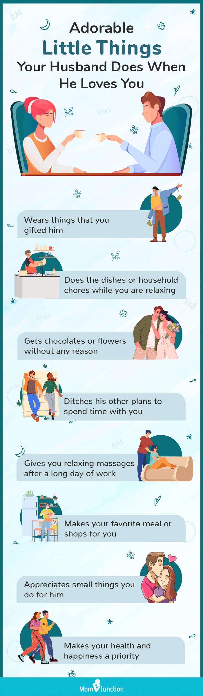 adorable little things your husband does when he loves you (infographic)