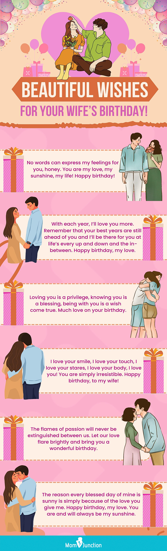 beautiful wishes for your wifes special day [infographic]