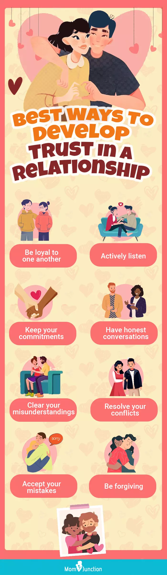 ways to develop trust in a relationship (infographic)