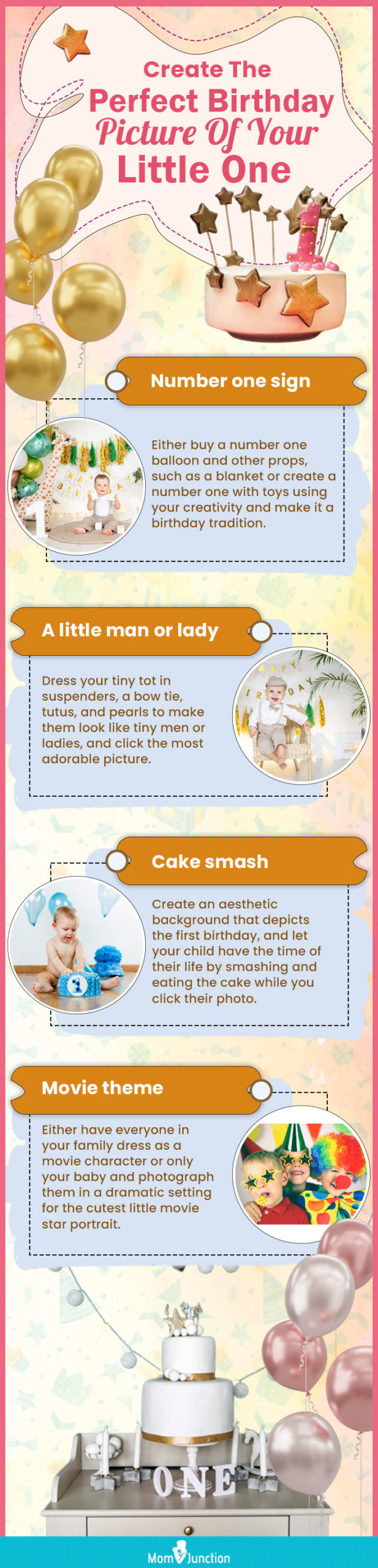 create the perfect birthday picture of your little (infographic)