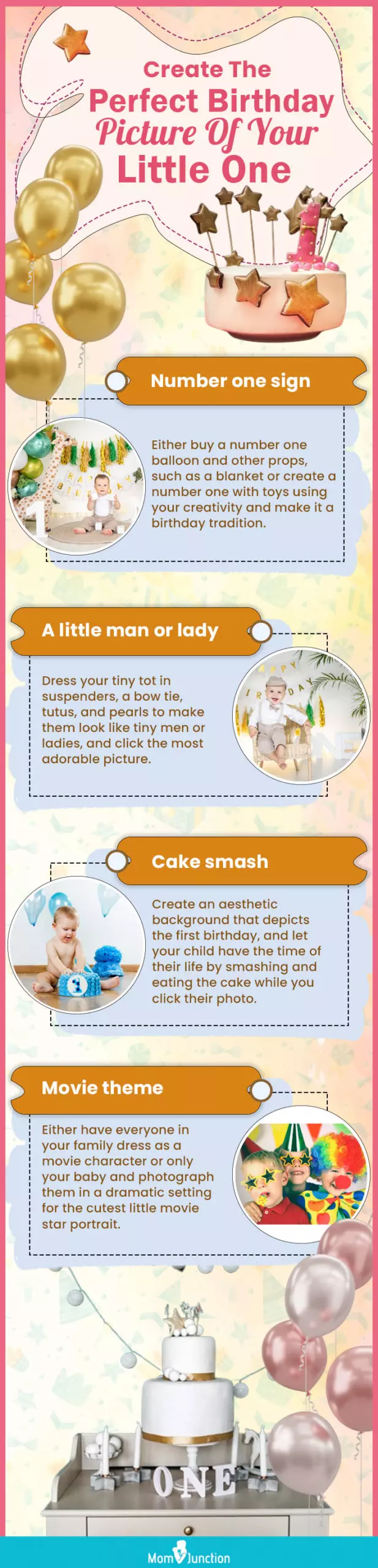 create the perfect birthday picture of your little (infographic)