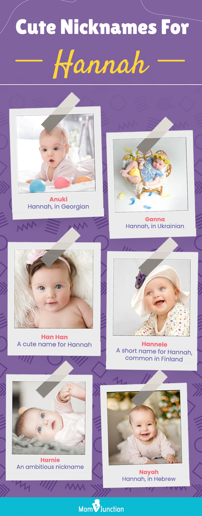 cute nicknames for hannah (infographic)