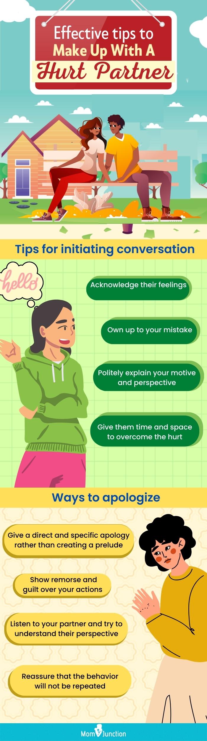 tips to make up with a hurt partner (infographic)