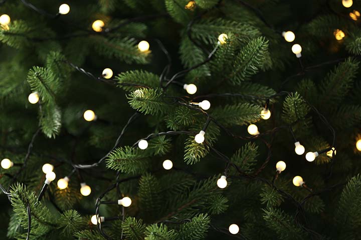 Electric tree lights were first used in 1895