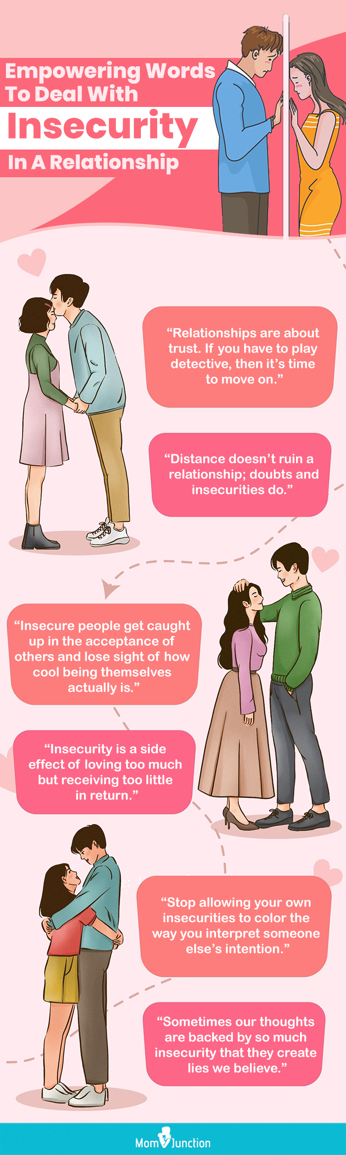 empowering words to deal with insecurity in a relationship (infographic)