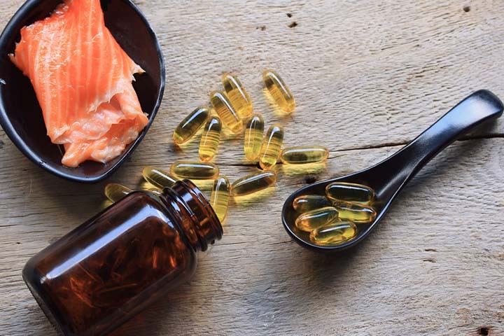 Fish oil derived from cold water fish such as salmon is safe.