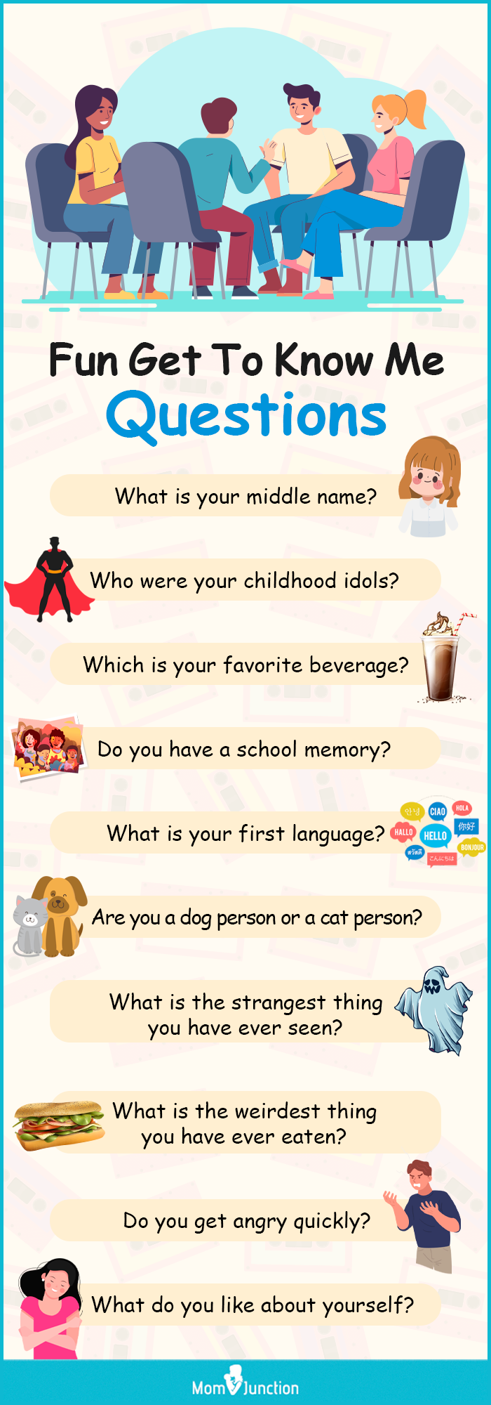 get to know me questions [infographic]