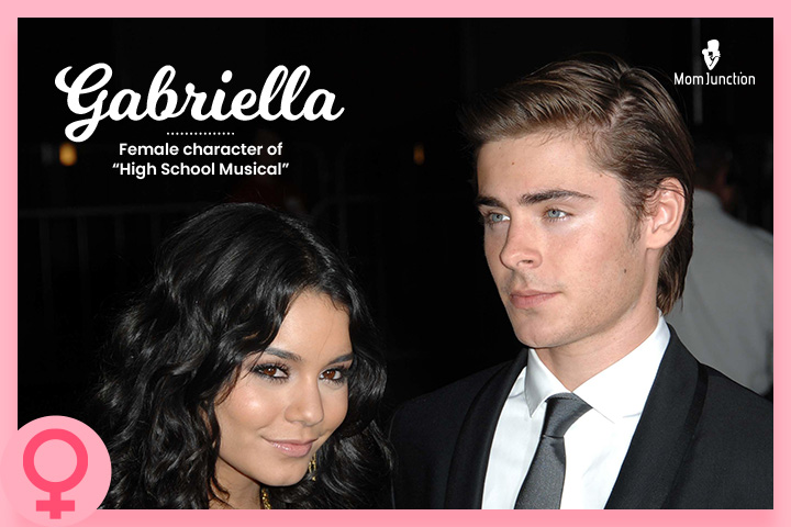 Gabriella is a baby names inspired by movies