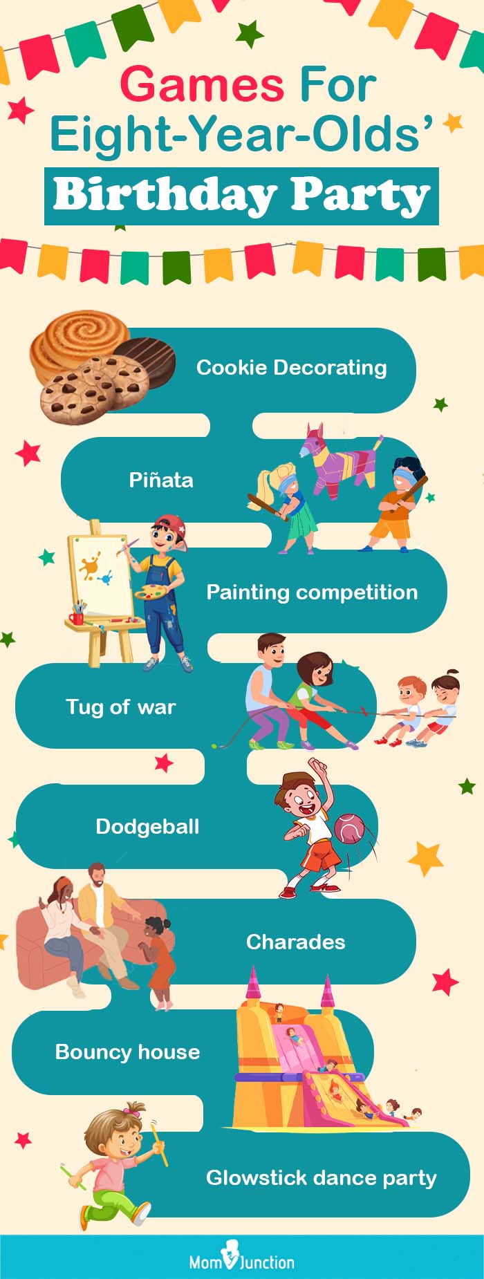 games and activities ideas for eight year old (infographic)