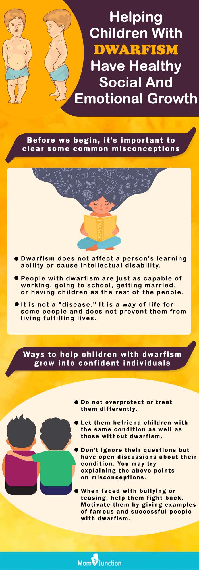 helping children with dwarfism (infographic)