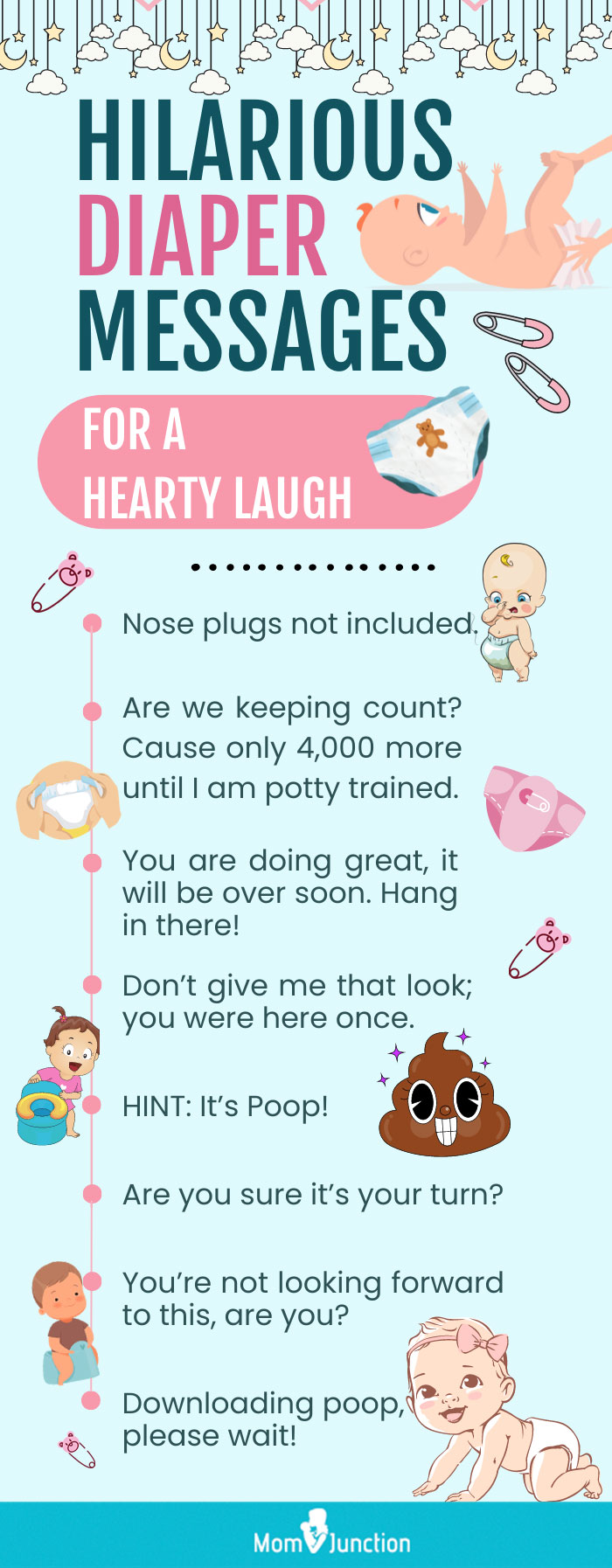 hilarious diaper messages for a hearty laugh [infographic]
