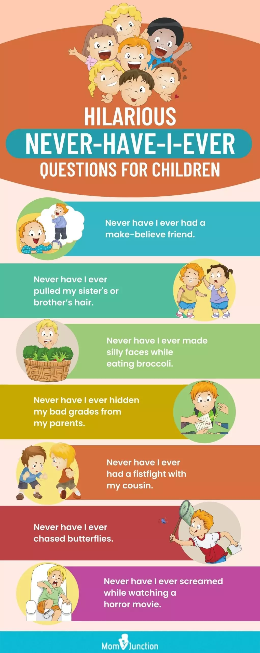 hilarious never have i ever questions for children (infographic)
