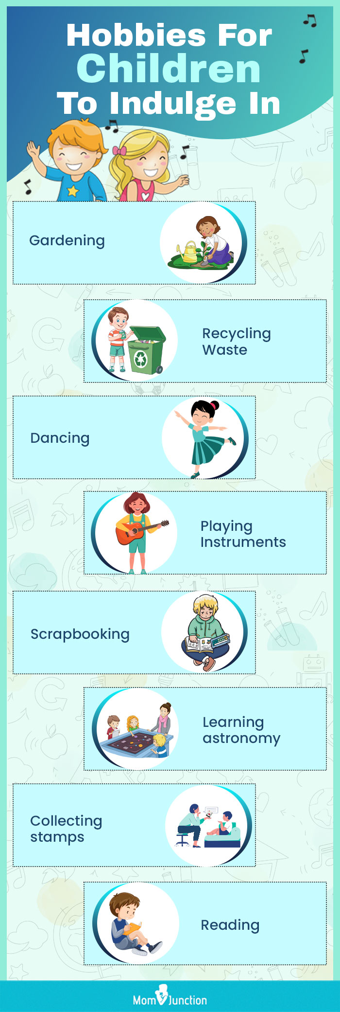 hobbies for children to indulge in (infographic)