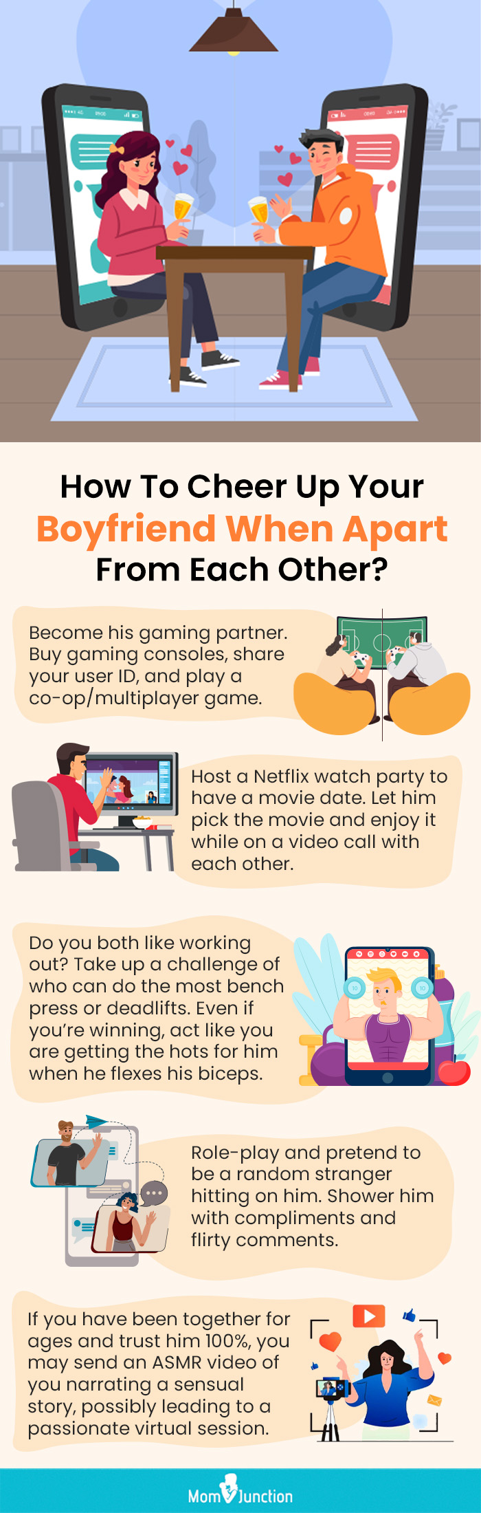 tips to keep him happy when apart from each other [infographic]