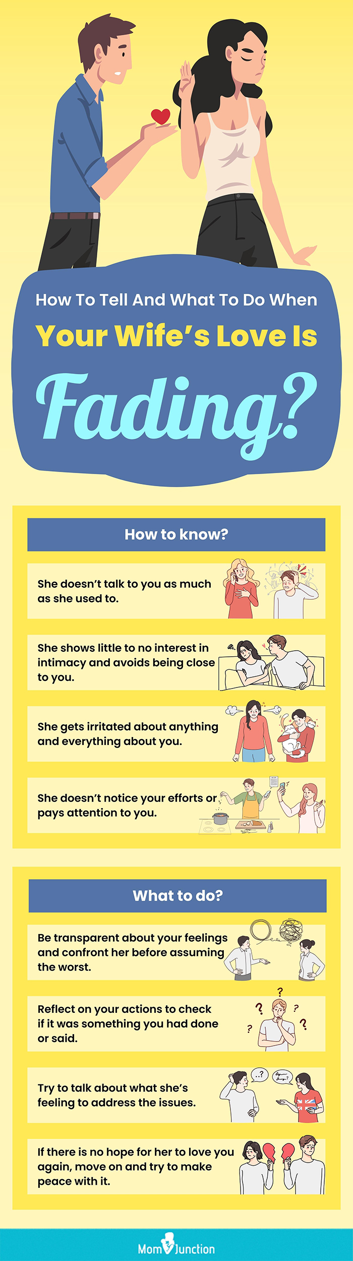 ways to handle your wife’s fading love for you (infographic)