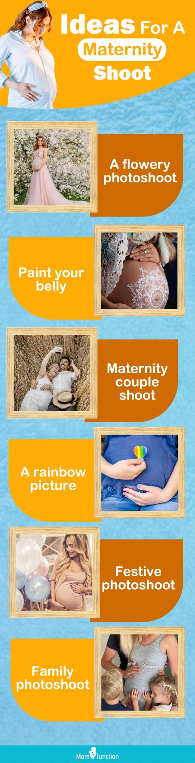 ideas for a maternity shoot [infographic]