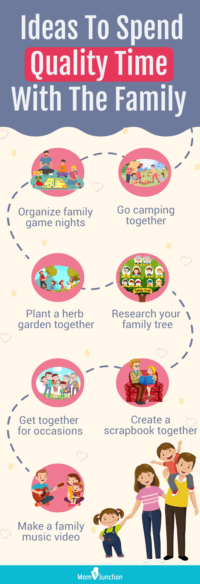 ways to spend time with your family (infographic)