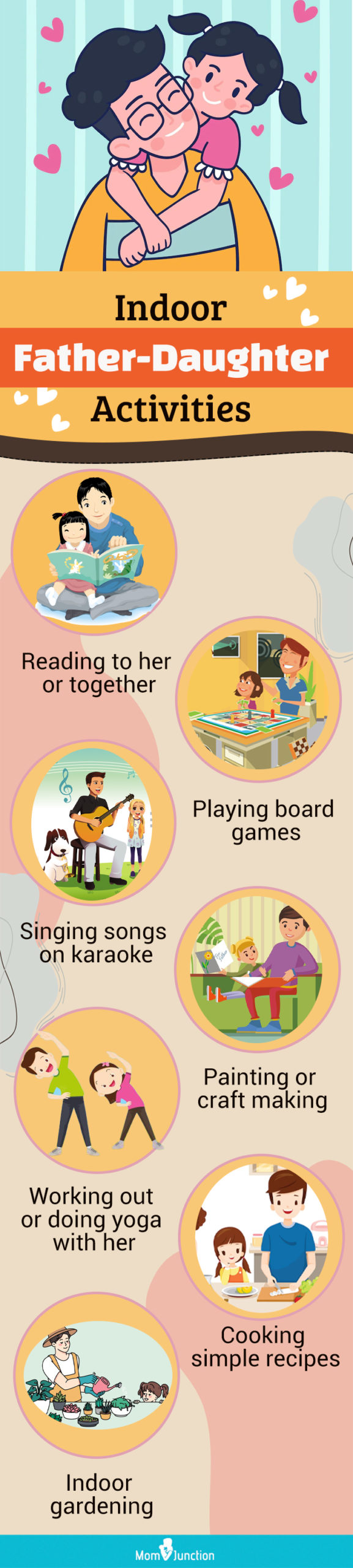 indoor father daughter activities (infographic)