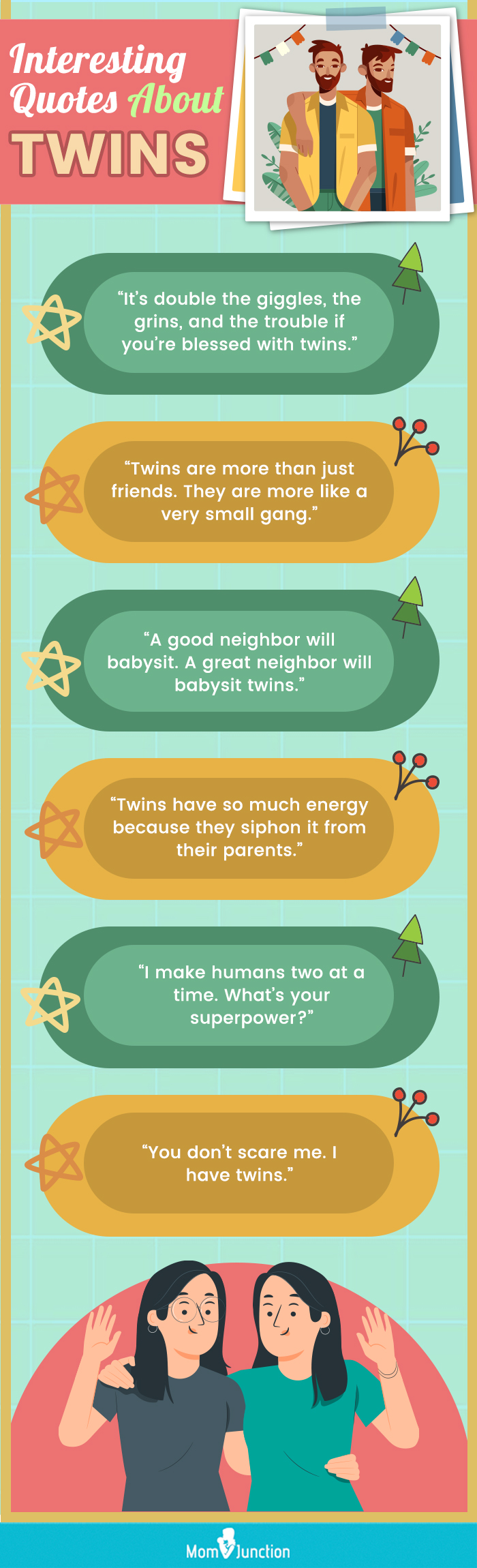 interesting quotes about twins (infographic)