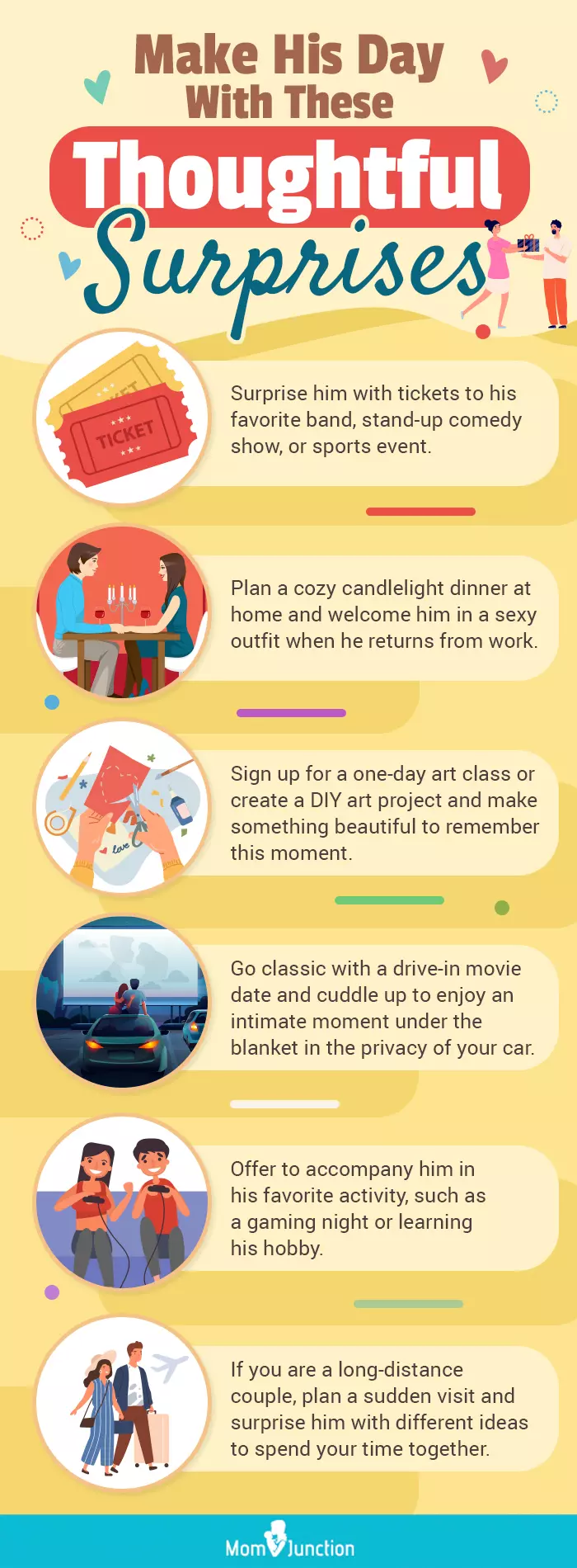 make his day with these thoughtful surprises (infographic)