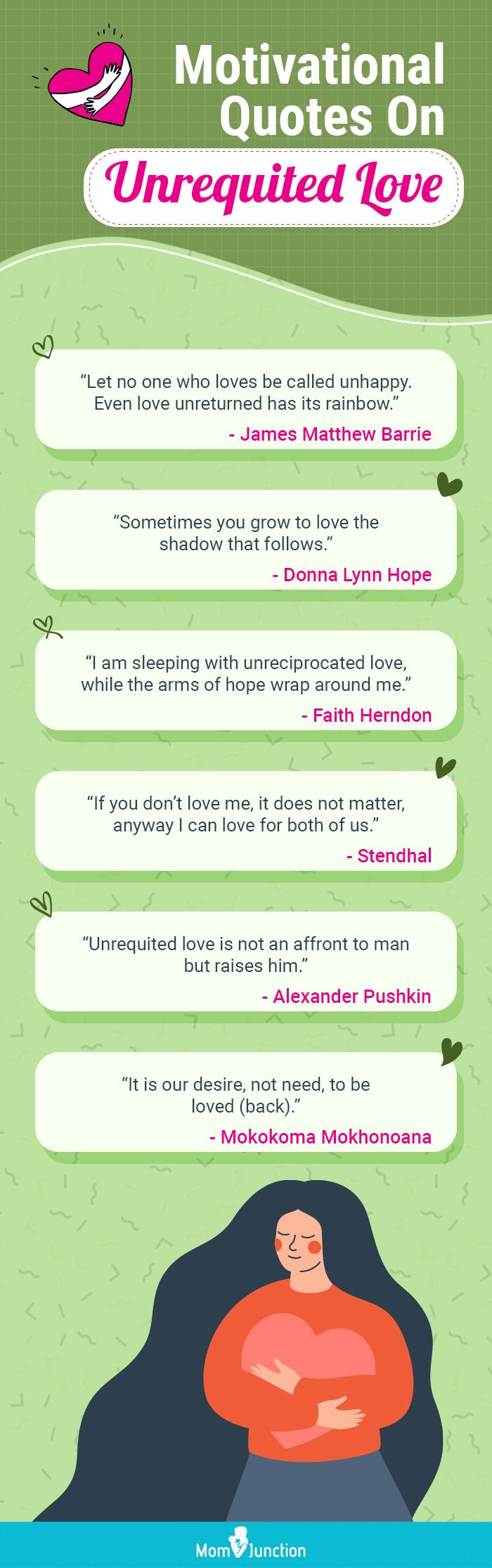 motivational quotes on unrequited love (infographic)