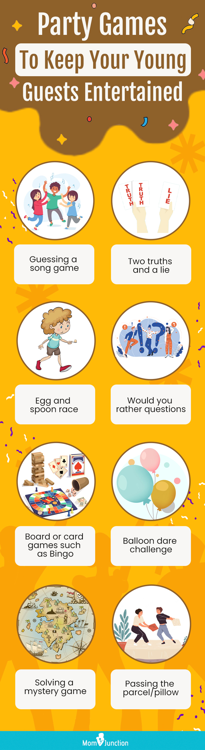 party games to keep your young guests entertained (infographic)