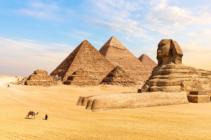 Pharaohs were buried in pyramids