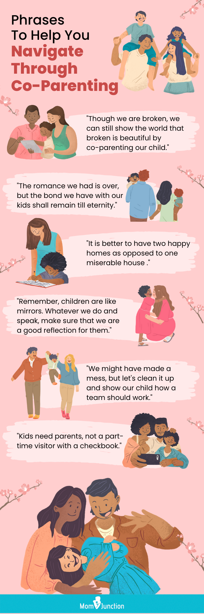 phrases to help you navigate through co-parenting [infographic]